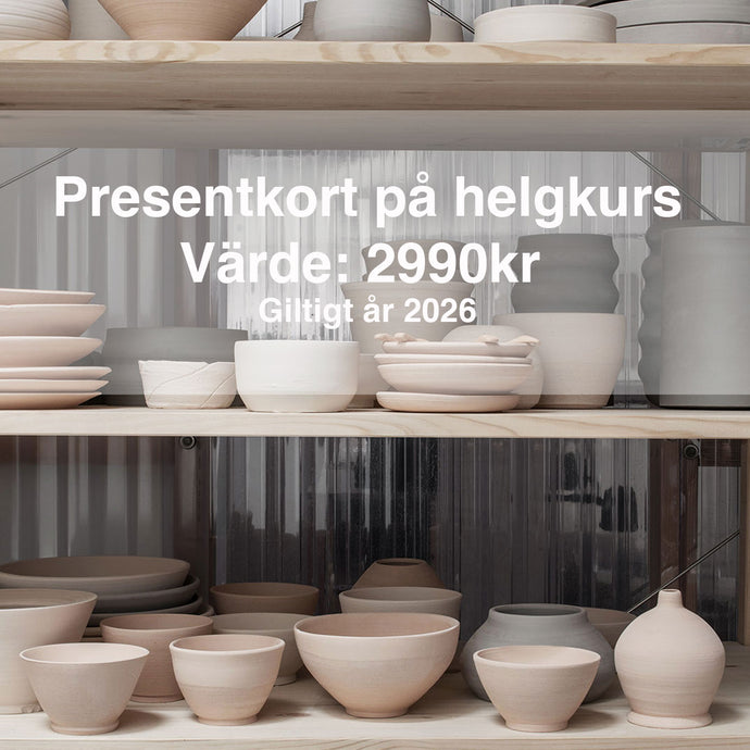 Presentkort på drejkurs - Helgkurs 2026