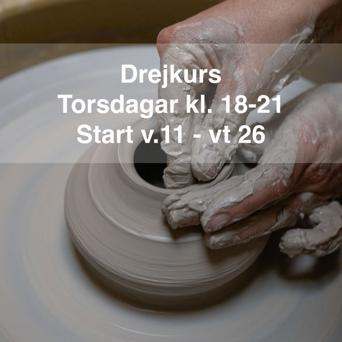 Boka drejkurs i stockholm. Kurs i drejning på torsdagar start v.11 våren 2026