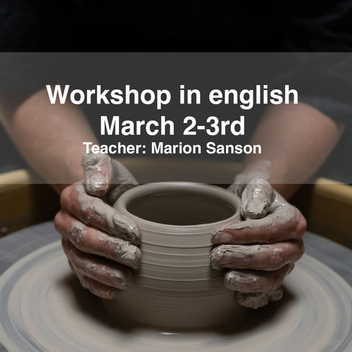 workshop in english. Throwing clay class. Workshop on the wheel. March 2-3rd 2024
