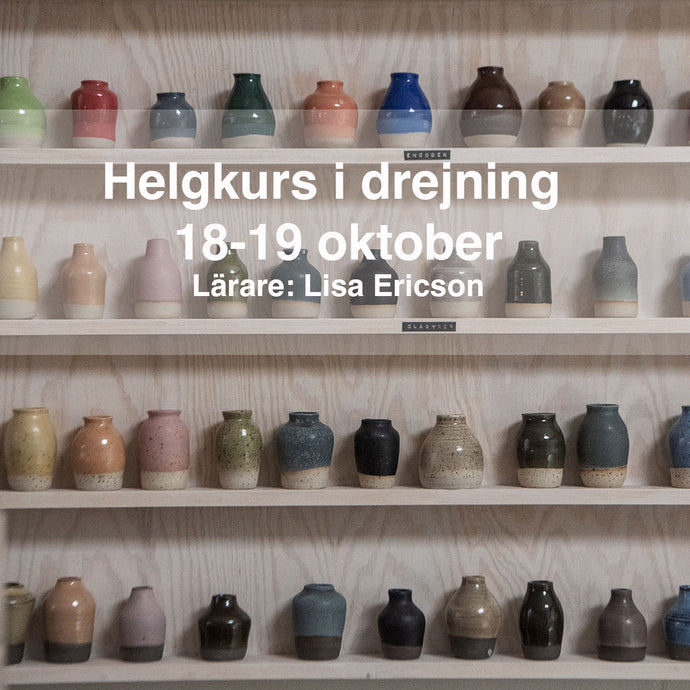 Helgkurs i drejning: 18-19 oktober 2025