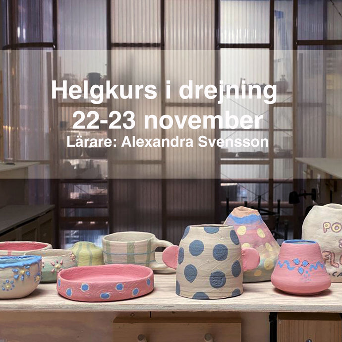 Helgkurs i drejning: 22-23 nov 2025
