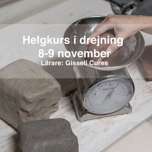Helgkurs i drejning:8-9 november 2025