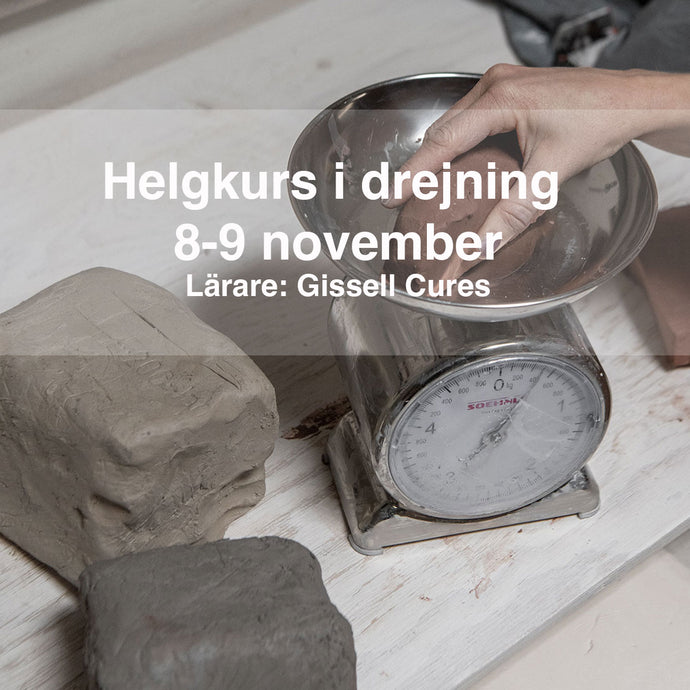 Helgkurs i drejning:8-9 november 2025
