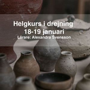 Helgkurs i drejning: 18-19 januari 2025