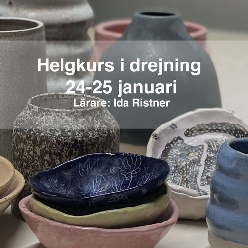 Boka helgkurs i drejning med IDAs fabrik mitt i stockholm