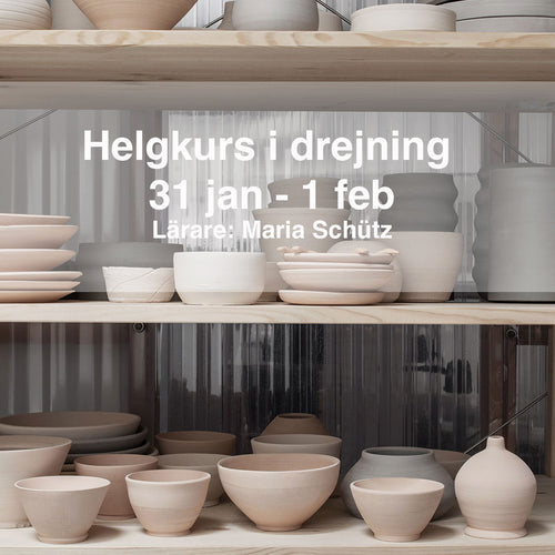 Boka helgkurs i drejning mitt i stockholm