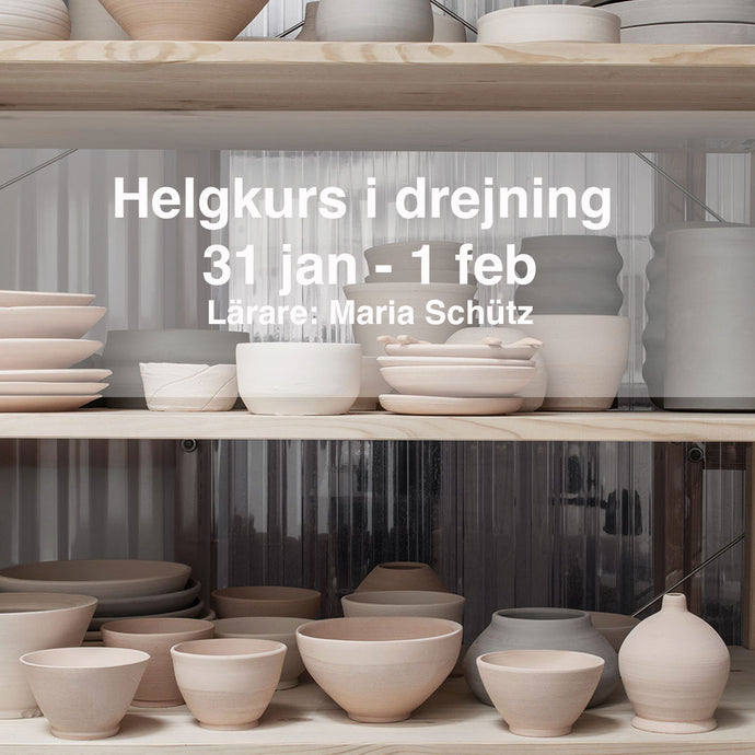 Boka helgkurs i drejning mitt i stockholm