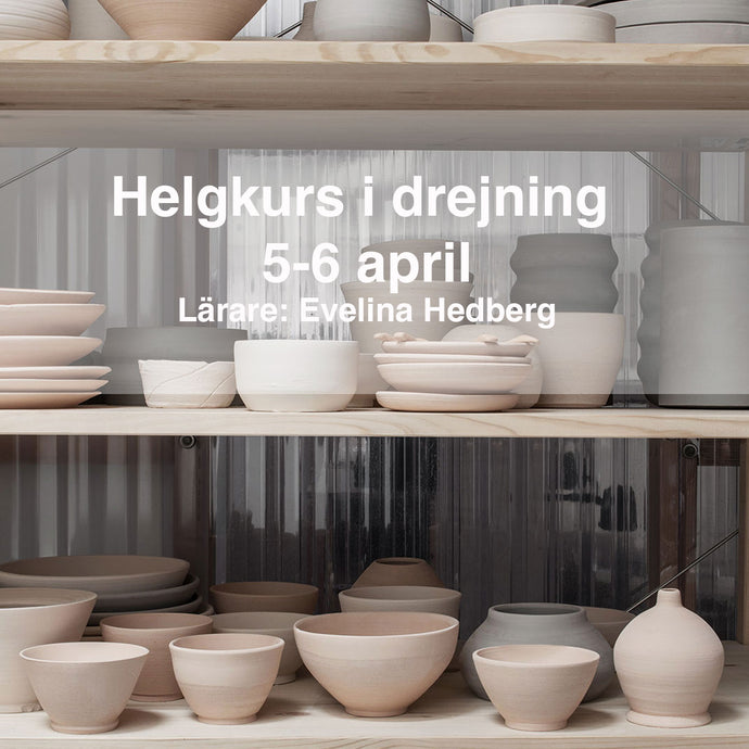 Helgkurs i drejning: 5-6 april 2025