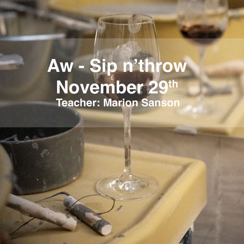 After work throwing clay. Learn how to do pottery while sipping your drink. Book your spot