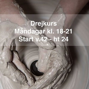 Måndagar kl.18-21. Start 14 oktober - ht 24