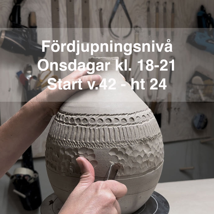 Fördjupningsnivå - Onsdagar kl.18-21. Start 16 oktober - ht 24