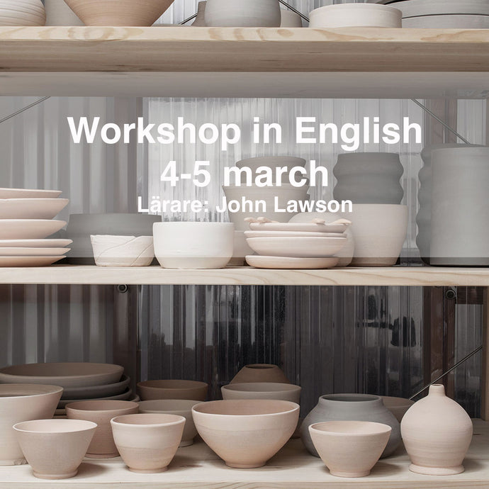 Workshop in throwing clay in stockholm 4-5th of march 2023