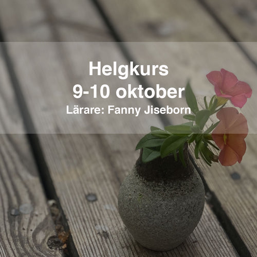 Drejkurs i Stockholm. Helgkurs i drejning. Drejad kruka. Händer som drejar.